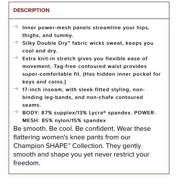 Champion SHAPE crop legging - Picture 6 of 6